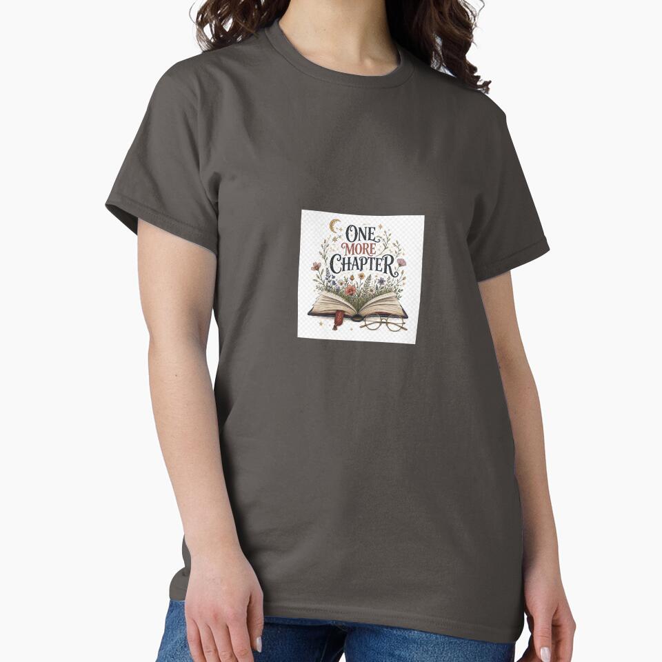 One More Chapter Whimsical Book Lover by TibbuTees
