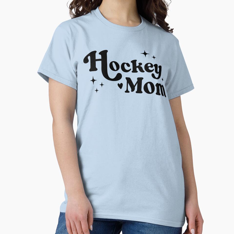 Hockey Mom Gift Trendy Retro Ice Hockey Mama by SarahFinnDesign