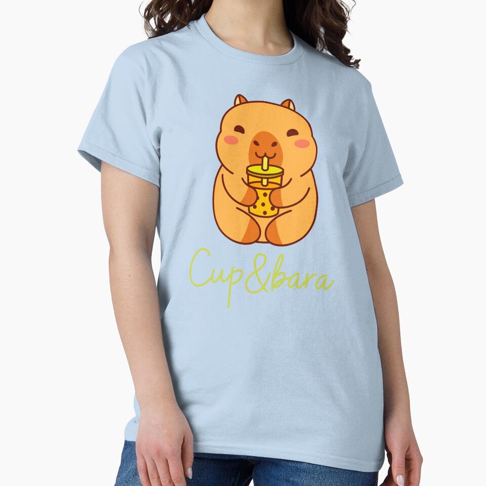 Happy Capybara hold a cup by HappyDoodle11