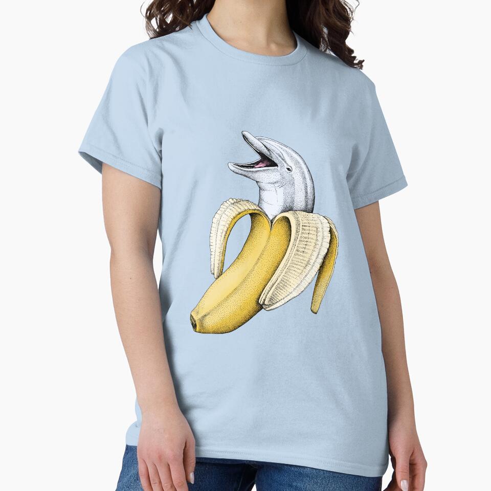 Surprise! Dolphin Banana by HabbyArt Unisex