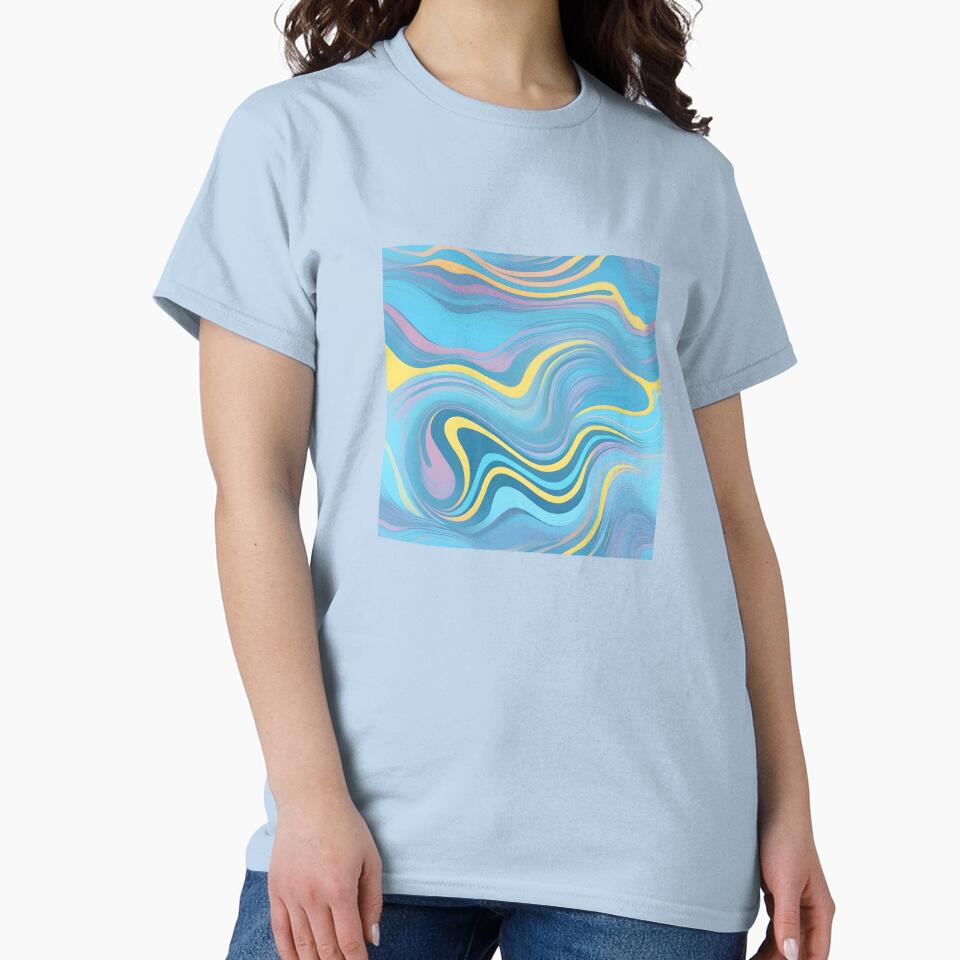 Liquid Swirl Retro Abstract Pattern Vintage 70s Style Art Swirls 3 of 4 by Beachy
