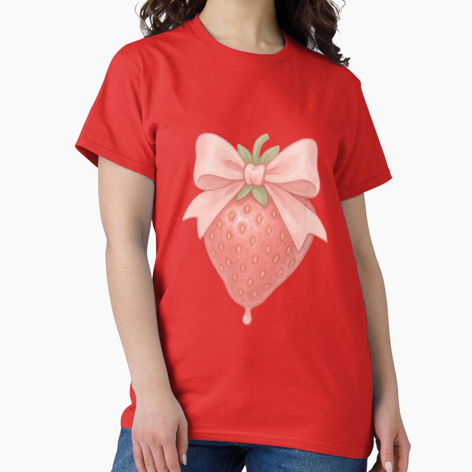 Strawberry Bow Babe by CraftedHome