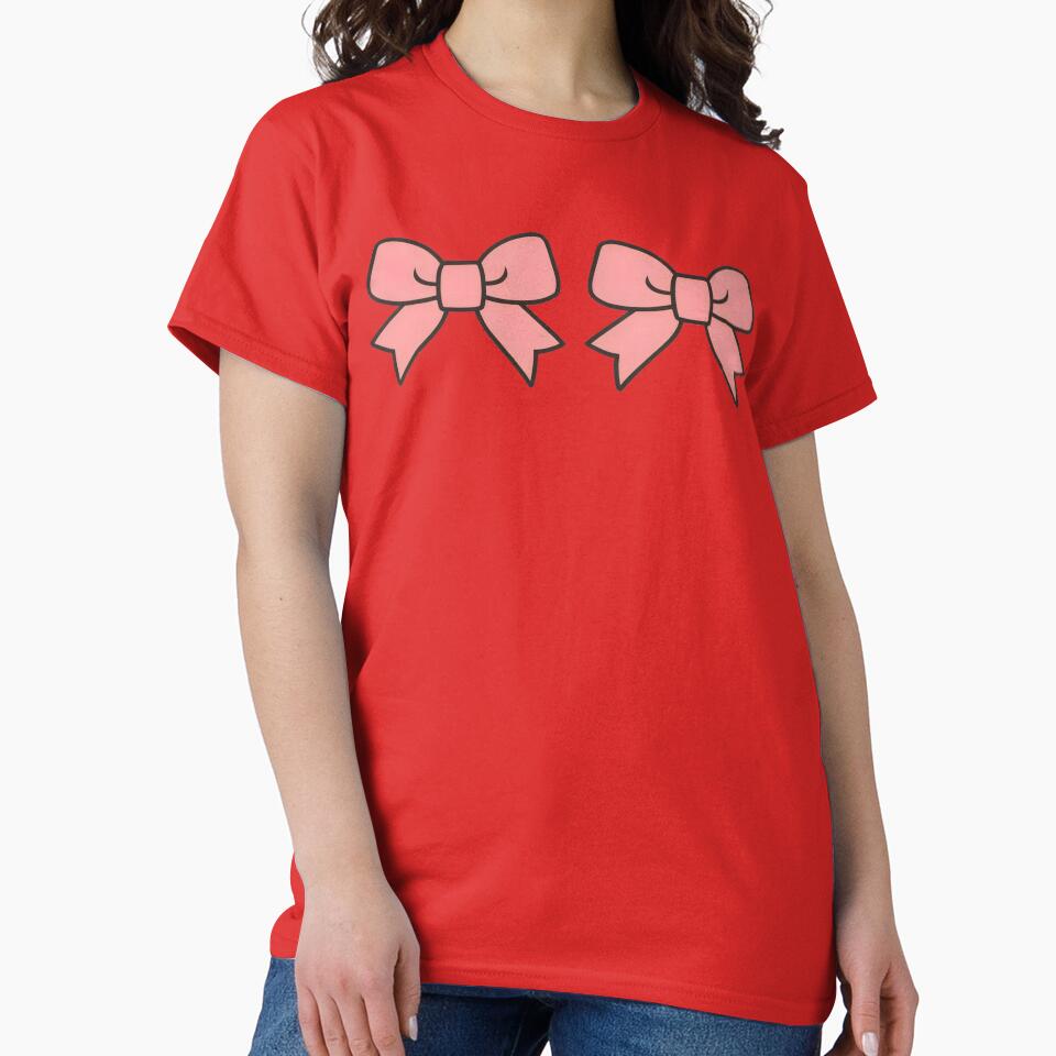 Pink Bows Pretty in Pink by Delusion Tees