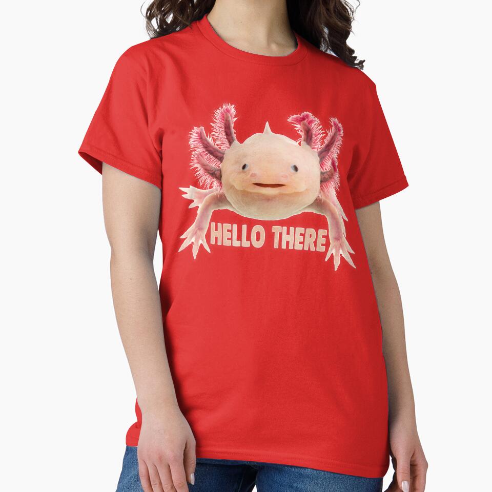 Axolotl Telling To You 'HELLO THERE' by Phantasmal-2-do
