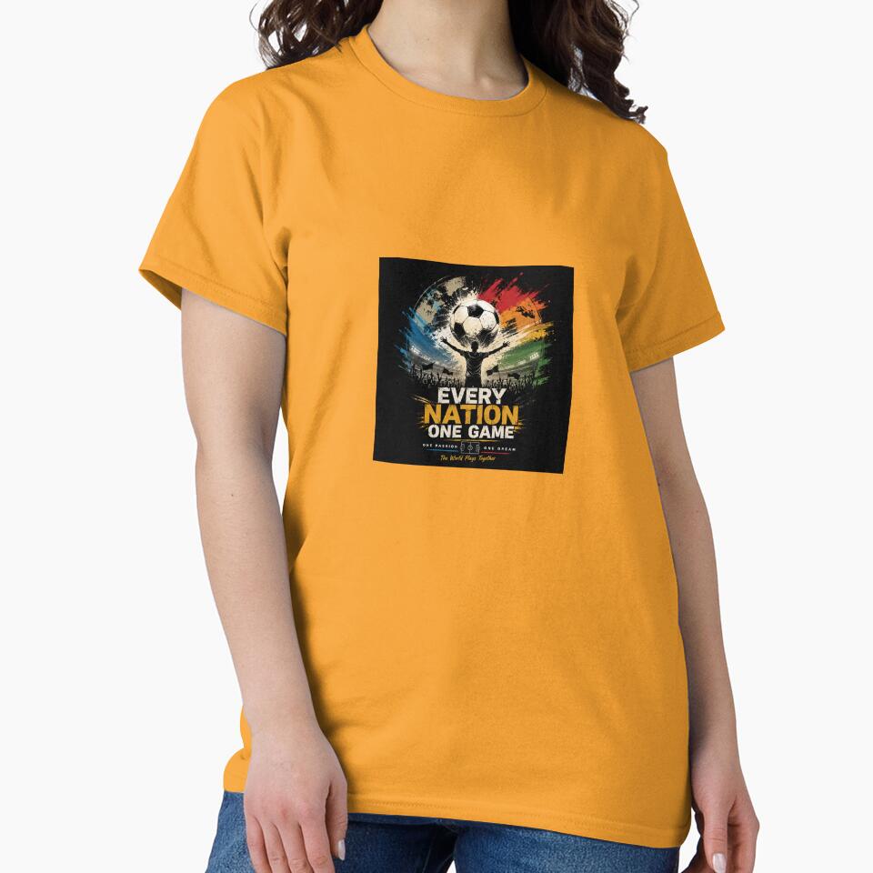 Every Nation One Game | Global Football Fan Graphic T-Shirt | Soccer Championship Design by vinothmech53