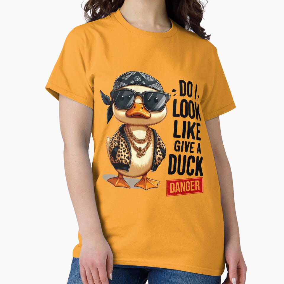 Boss Duck Vibes: 'Do I Look Like I Give a Duck?' - Funny and Cool Duck Design by Ali Doodles
