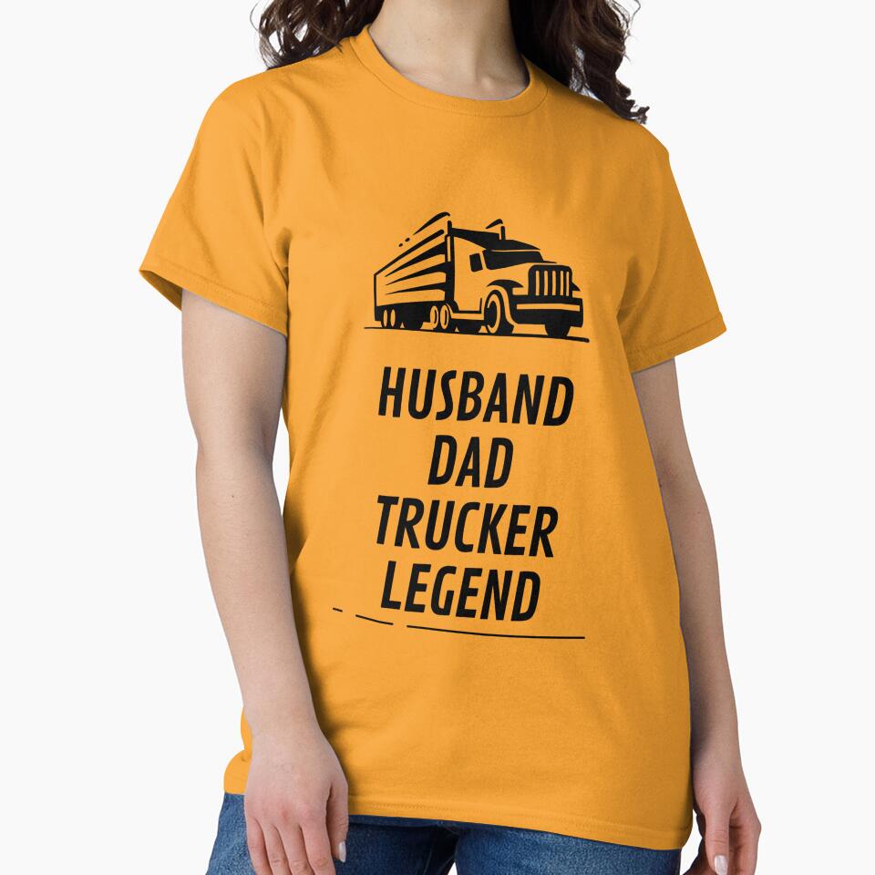 Husband Dad Trucker Legend by AlpacaSmokes