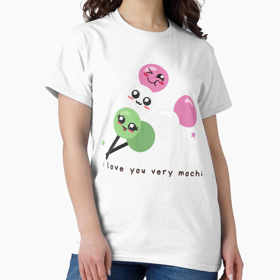 i love you very mochi - kawaii food by dodjira