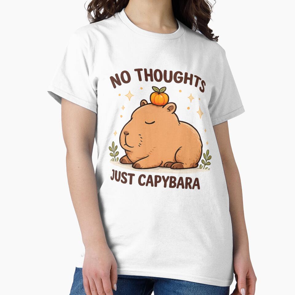 Cute Pumpkin Capybara Design by StyleBloomes
