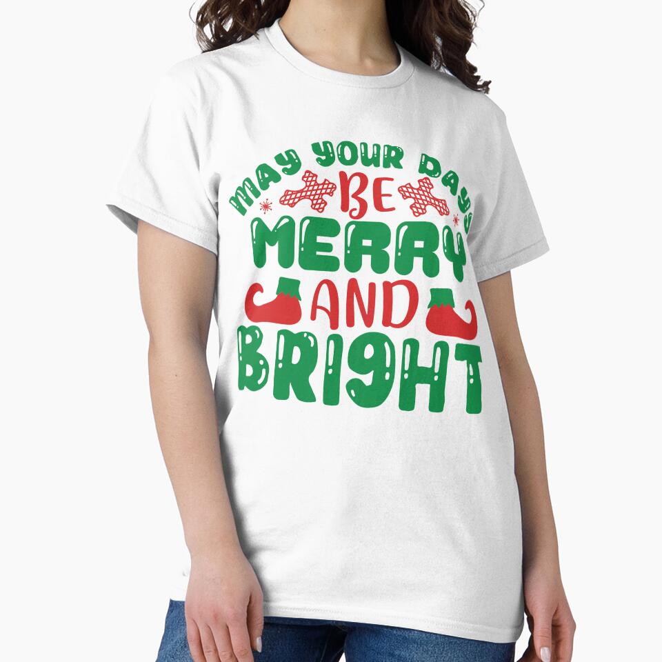 May Your Days Merry and Bright - Classic Holiday Song Quote by FuzionRaptor