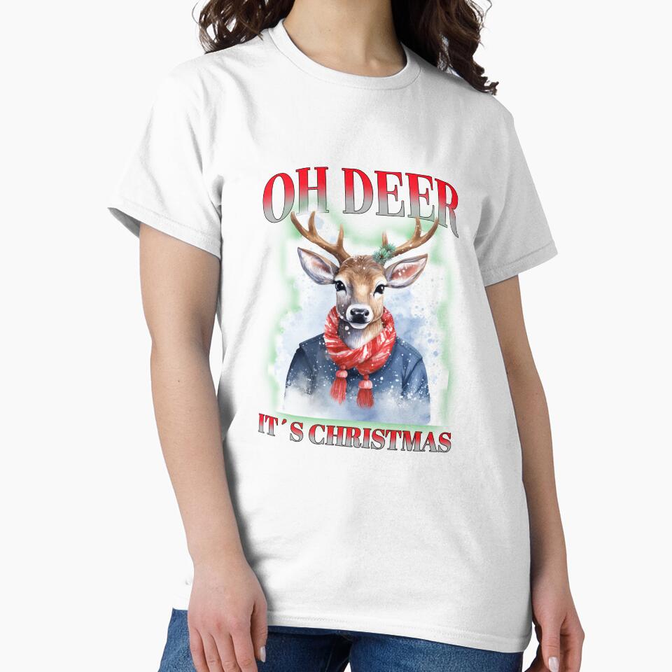 Jingle All The Way Holiday Vibes Rudolph Reindeer Xmas Christmas Holidays by OliveAndSnow