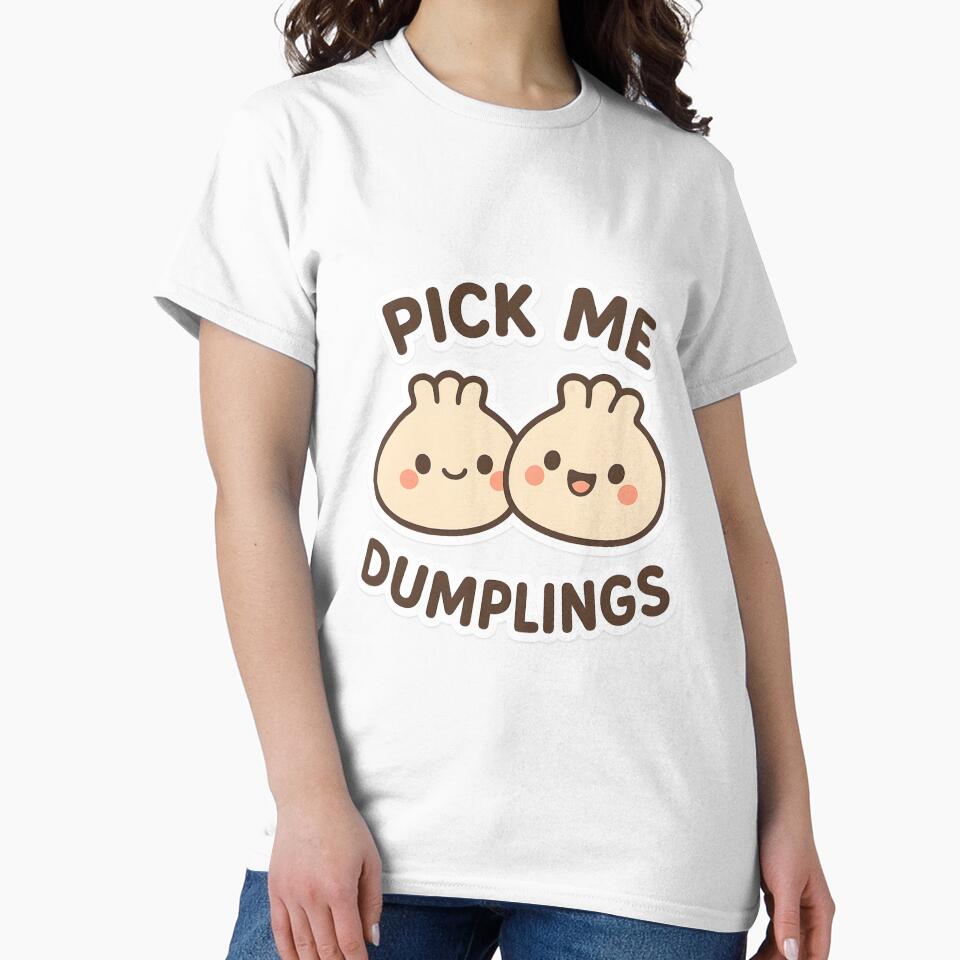 Pick Me Dumplings – Cute Kawaii Food Illustration by OsasChild