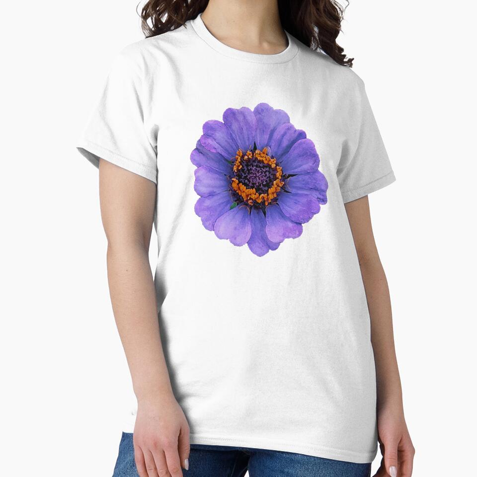 Zinnia Elegans Purple Flower Common Zinia by monica-mirt