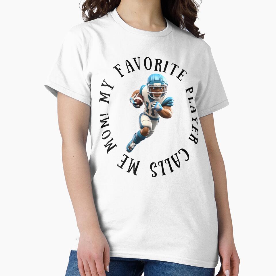 Alternate My Favorite Football Player Calls Me Mom! Football Mom Gift by SSustainable