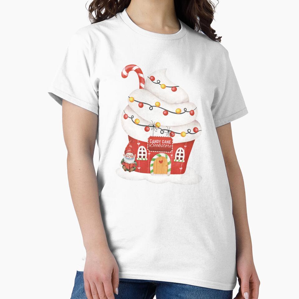 Cute Christmas bookstore, bookworm gift idea for bookmas, sweet and bookish Christmas by BosskaDesign