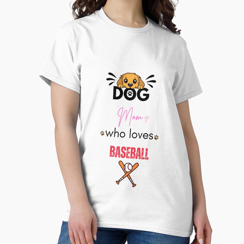 Dog Mom Who Loves Baseball by PawFitt