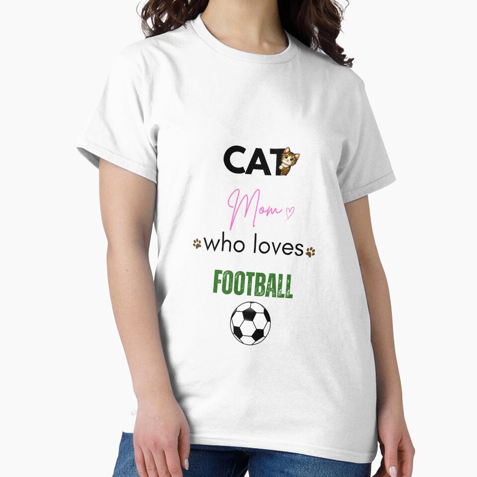 Cat Mom Who Loves Football by PawFitt