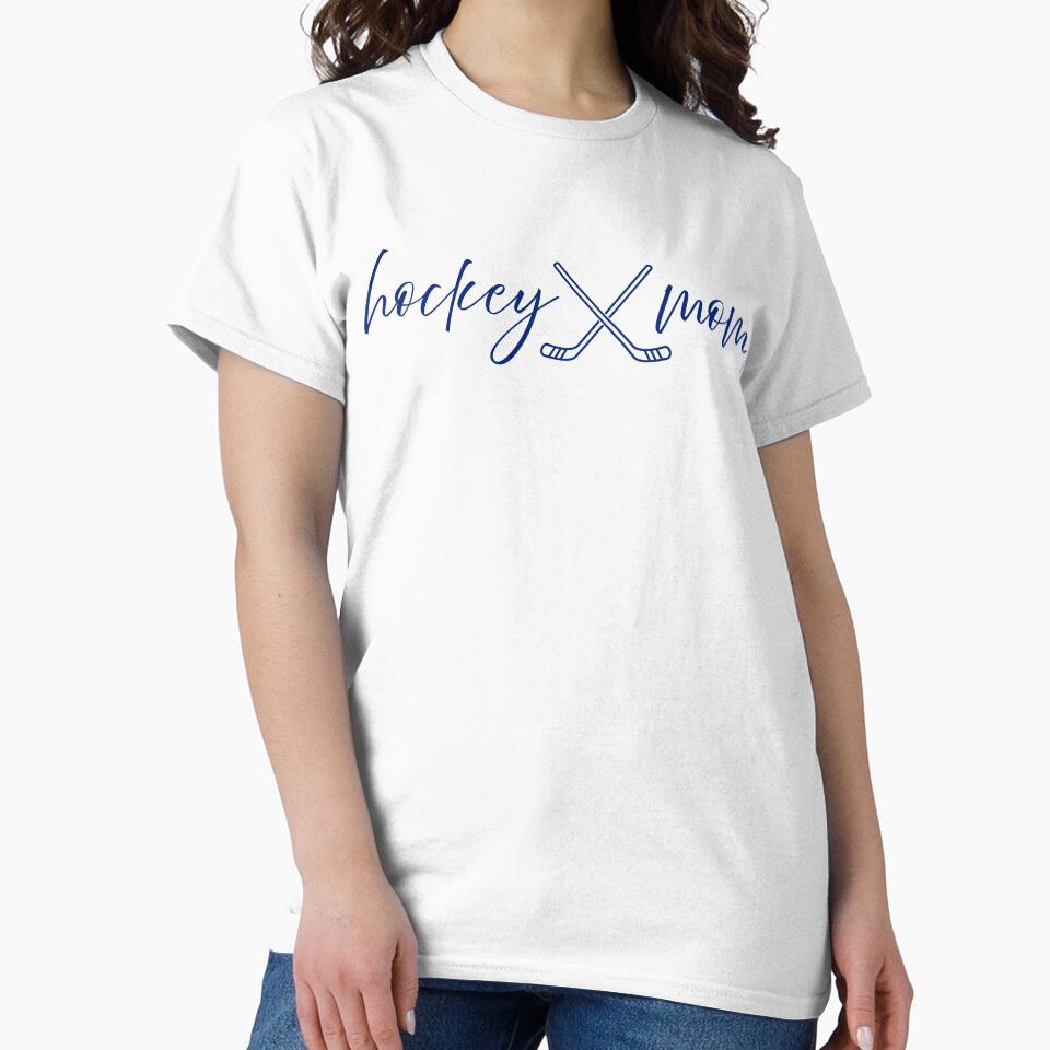 Hockey Mom Retro Graphic Proud Ice Hockey Mom Sports Design by MoqunaDesign