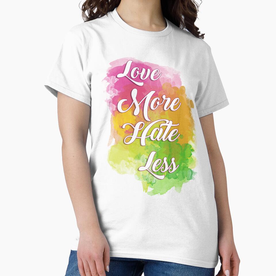 Love more, hate less, positive sticker by ArtisanGroove