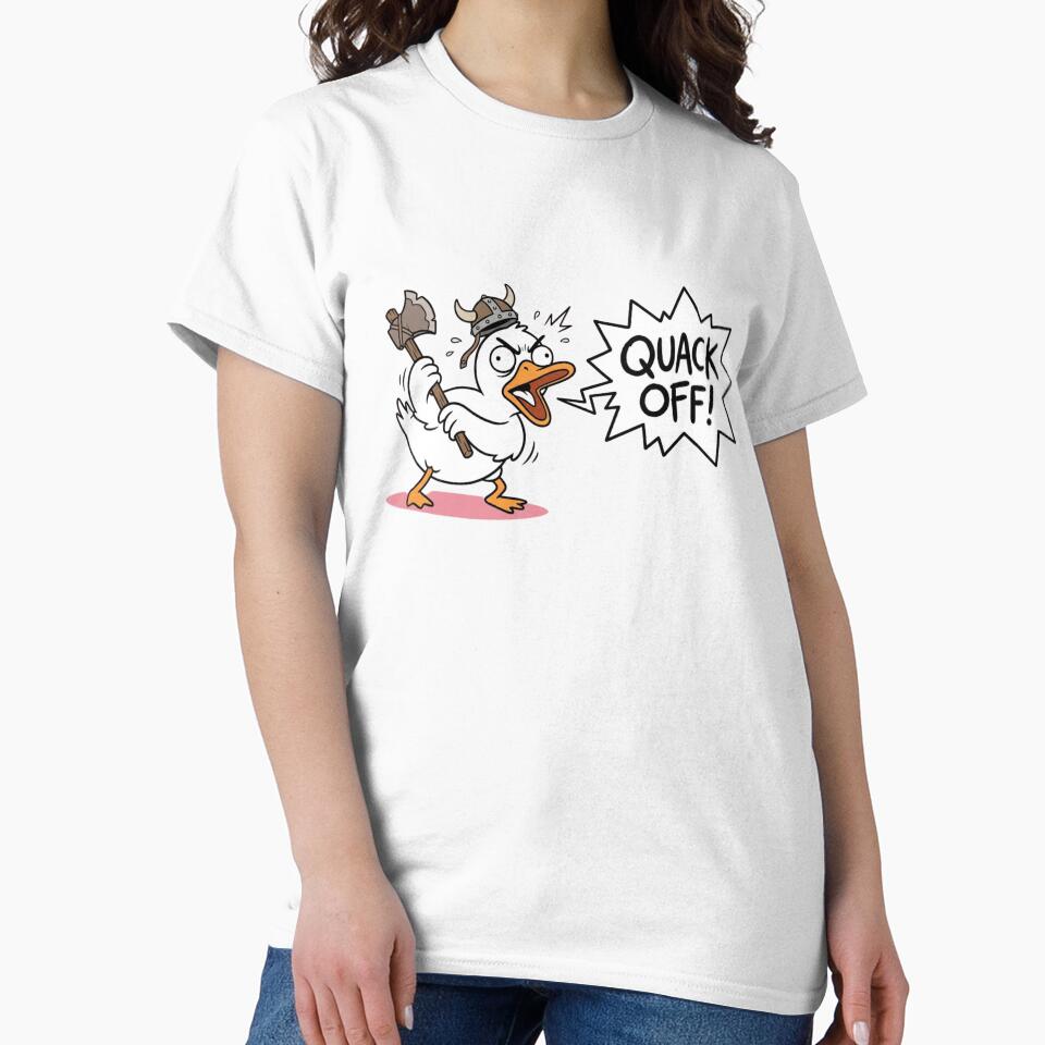Funny Viking Duck Quack Off Meme by jeshands