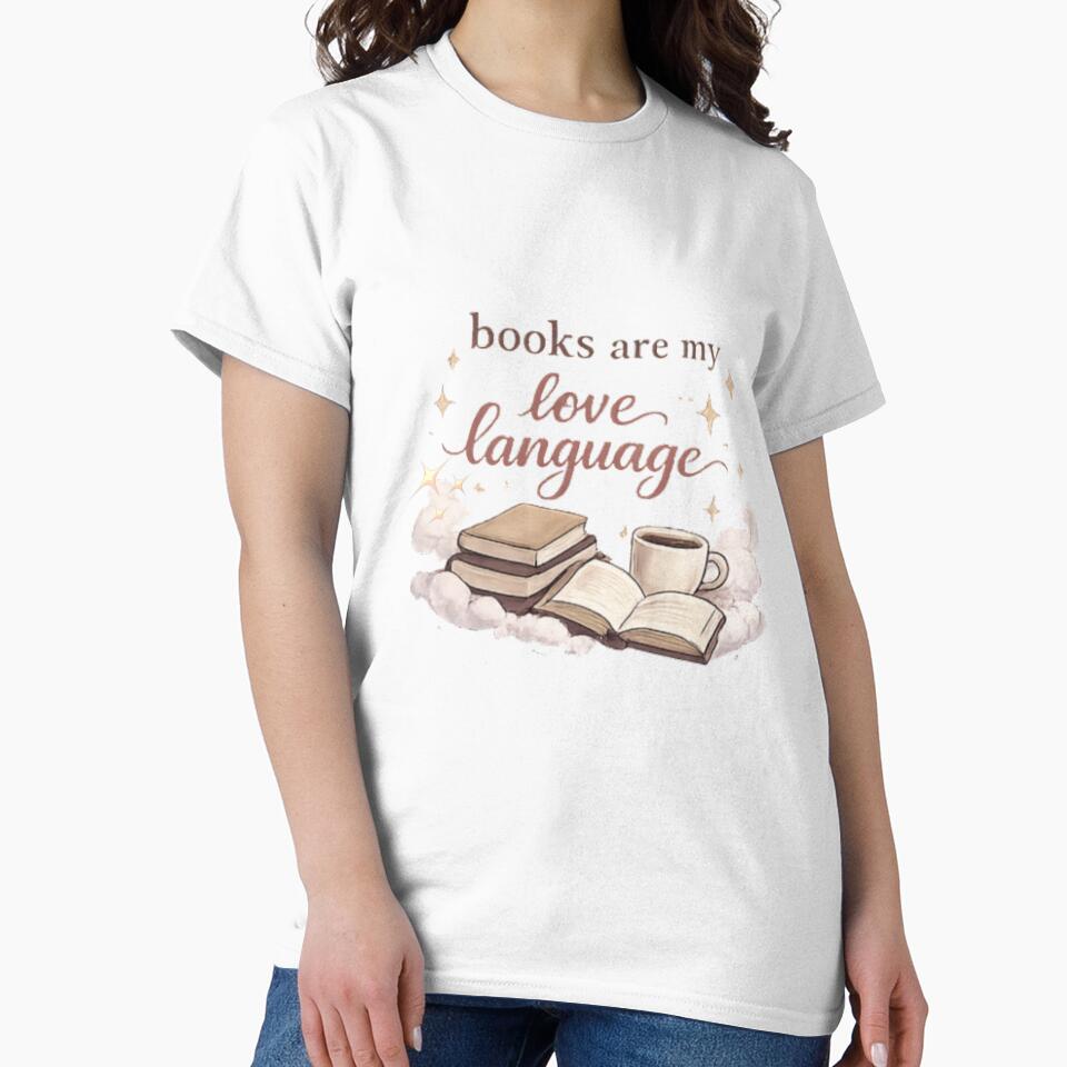 Books Are My Love Language | Cozy Book Lover Aesthetic Reading Quote by AeraArts
