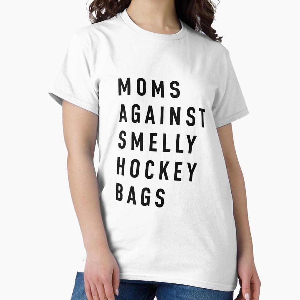 MOMS AGAINST SMELLY HOCKEY BAGS by I HEART SPORTS