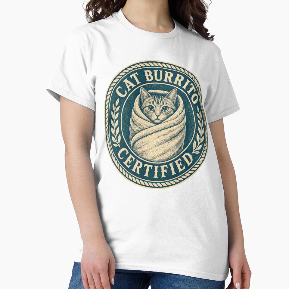 Cat Burrito Certified Vet Tech Badge by BoosterShop