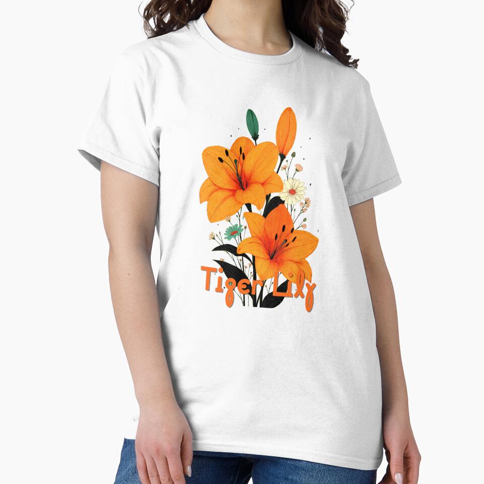 Tiger Lily Bloom Botanical Radiance by ForeverPrintsOK