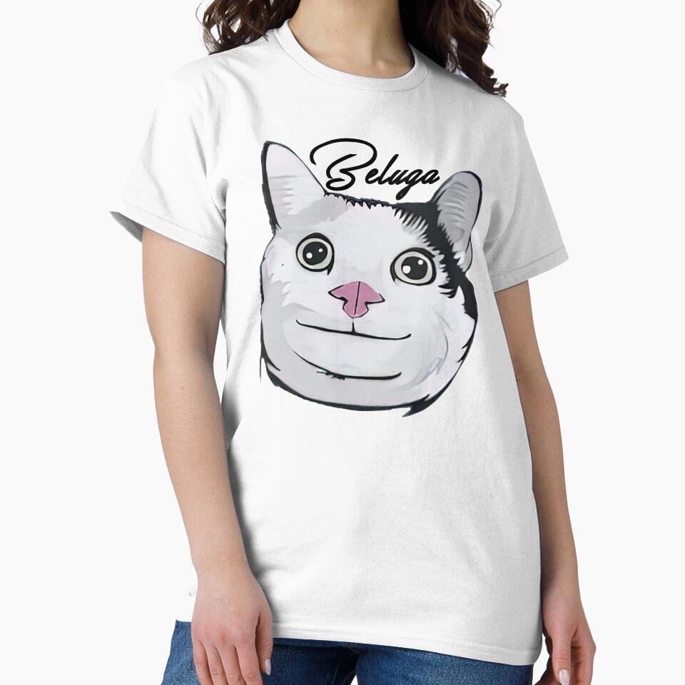 Beluga cat, Beluga Cat Meme, Meme by graphic-genie