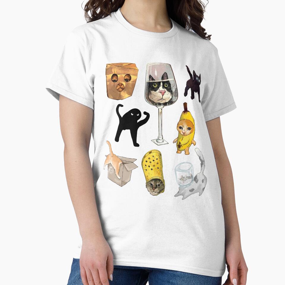 Funny Meme Doodle Silly Cat by RebeccaLittlee