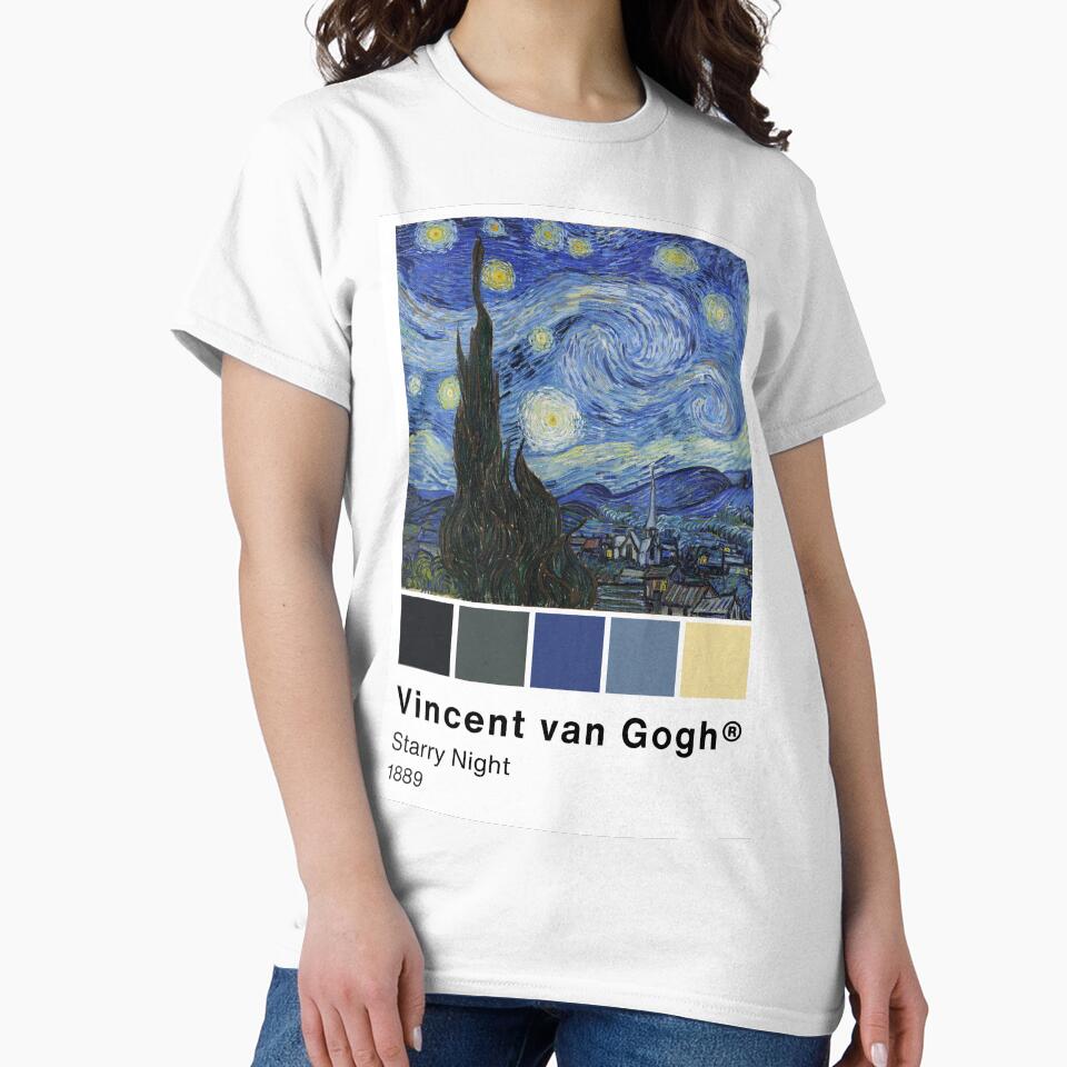 Van Gogh "Starry Night" Pantone Color swatch, Art Paintings Art history by Lemon-y-Shark
