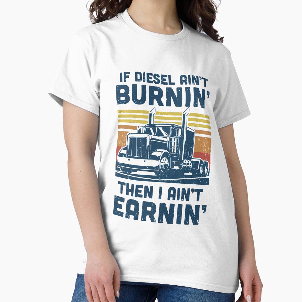 Funny Diesel Trucker Big Semi-Trailer Truck Driver Gift by DanielleNicolet