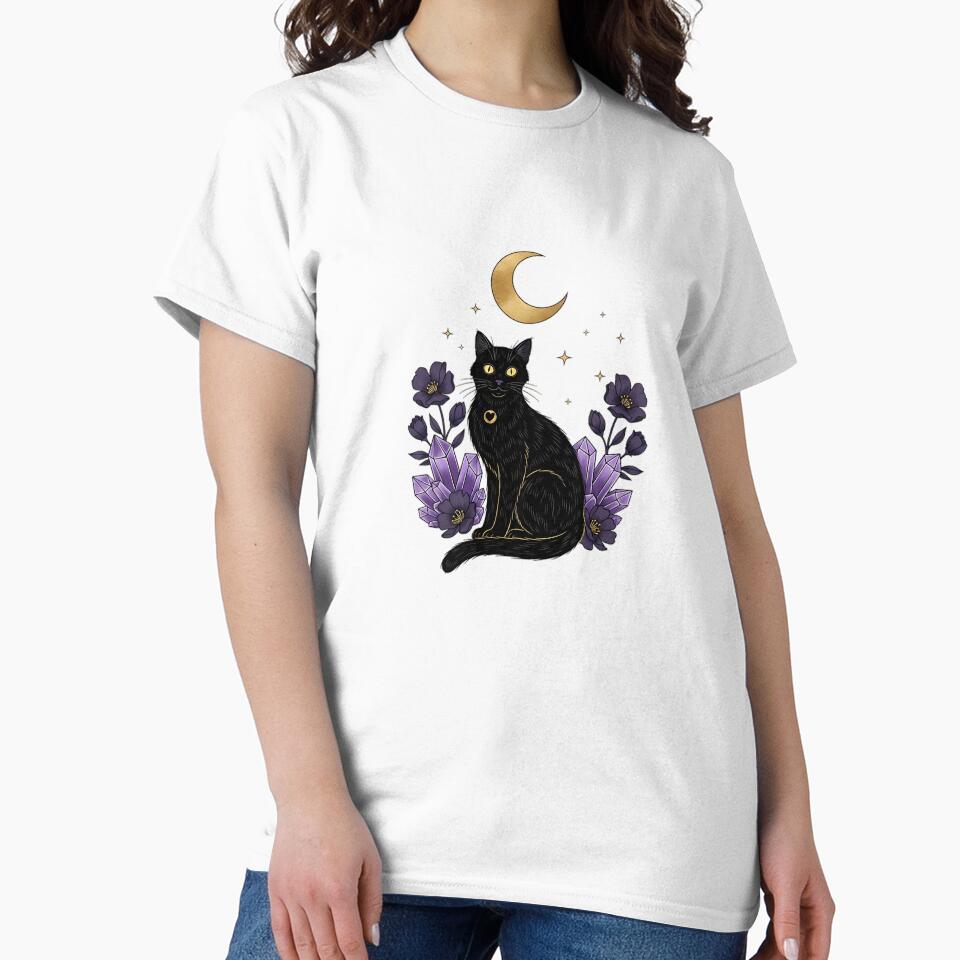 Crystal Cat Crescent Gift by IllumeInk