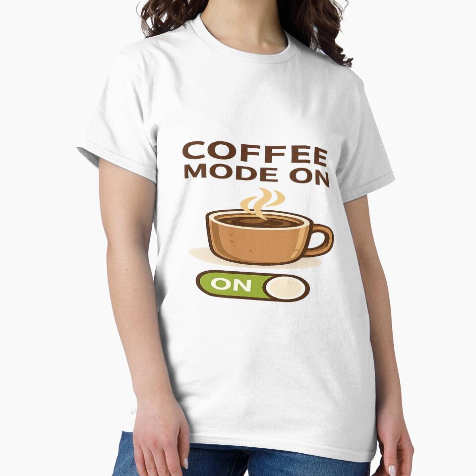 Coffee Mode On – Minimal Coffee Lover Design by Designpnl