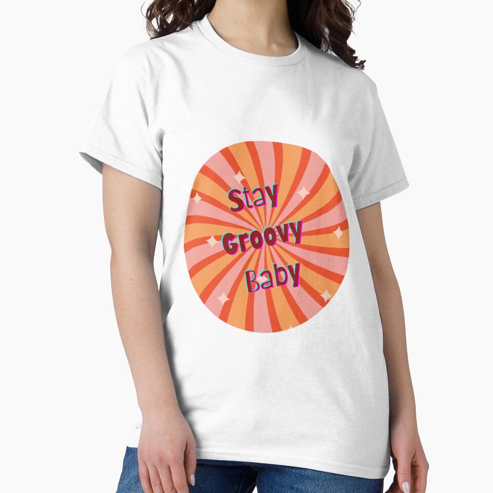 Stay Groovy Sticker by Bush-Designs