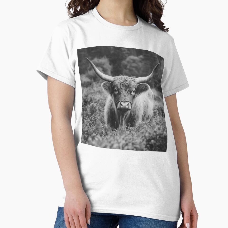 Flower Child | Highland Cow Portrait by wildtribe