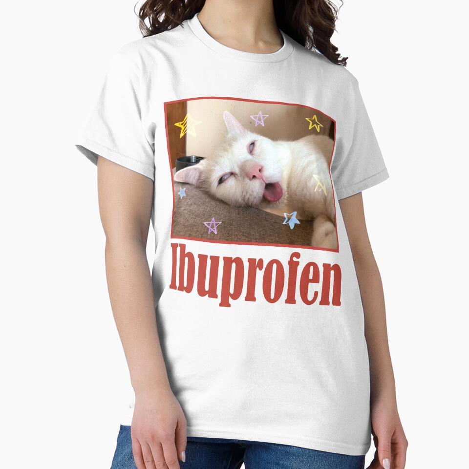 Funny Meme Buprofen Cat by RebeccaLittlee