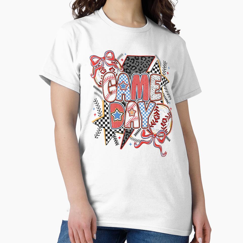 Game Day Baseball Coquette, Brushstroke Baseball Coquette by Nateclar