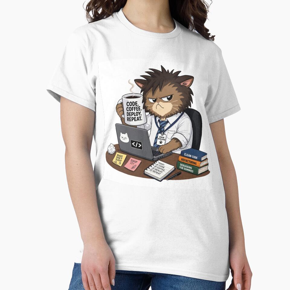 Funny Coding Cat Software Engineer by chicworld2026