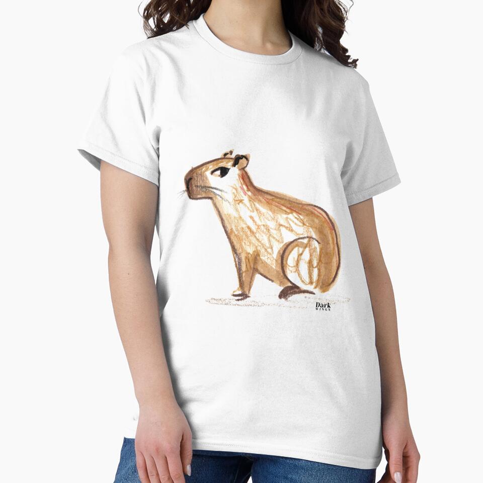 Cheesecake the Capybara Side Eye by DarkWingsWild