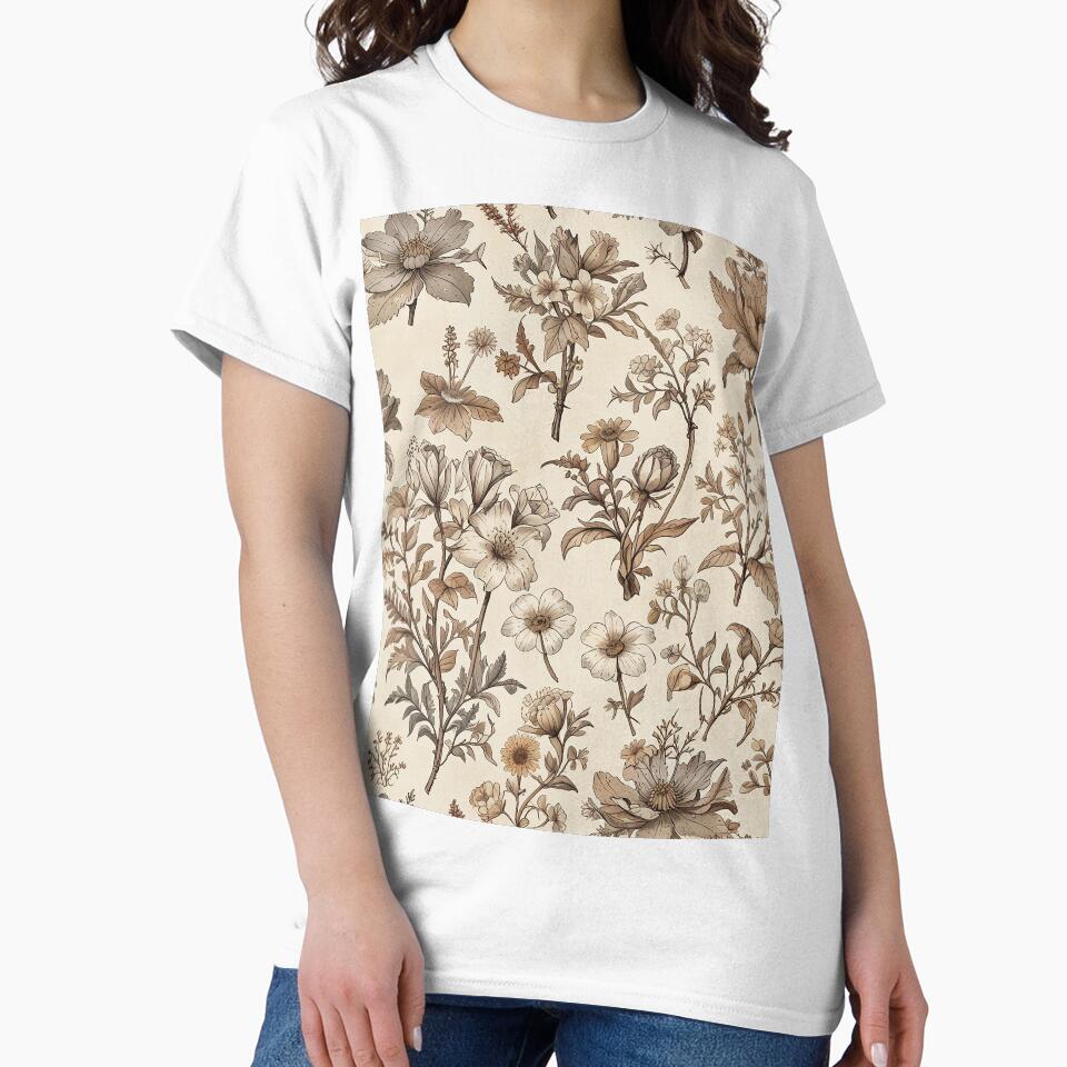 Vintage Botanical Flower by CoolPixels