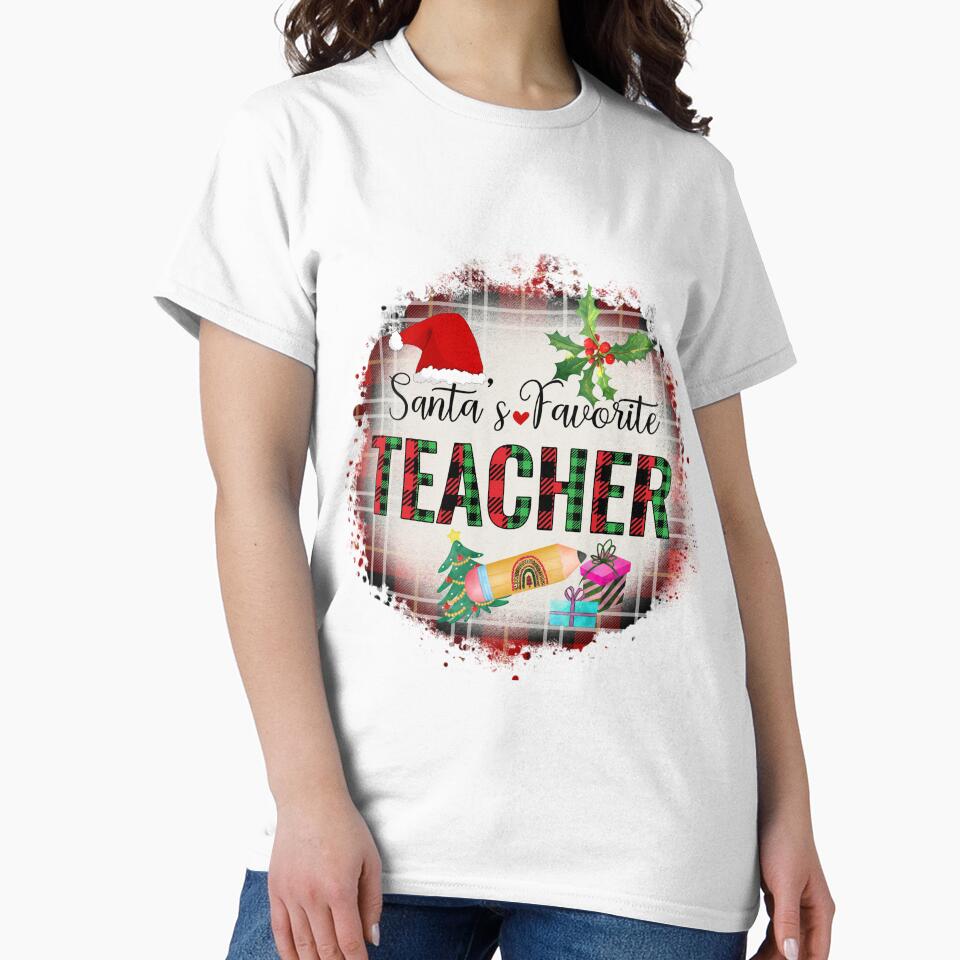 Santa's Favorite Teacher Christmas I Christmas Holiday Teacher by younghopes