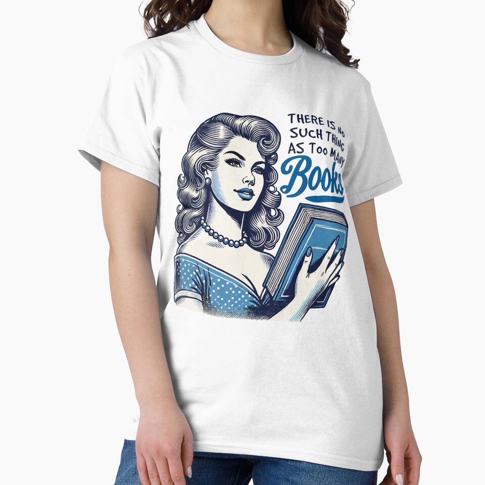 Retro Book Girl Design For Frequent Readers With by LuminOrb