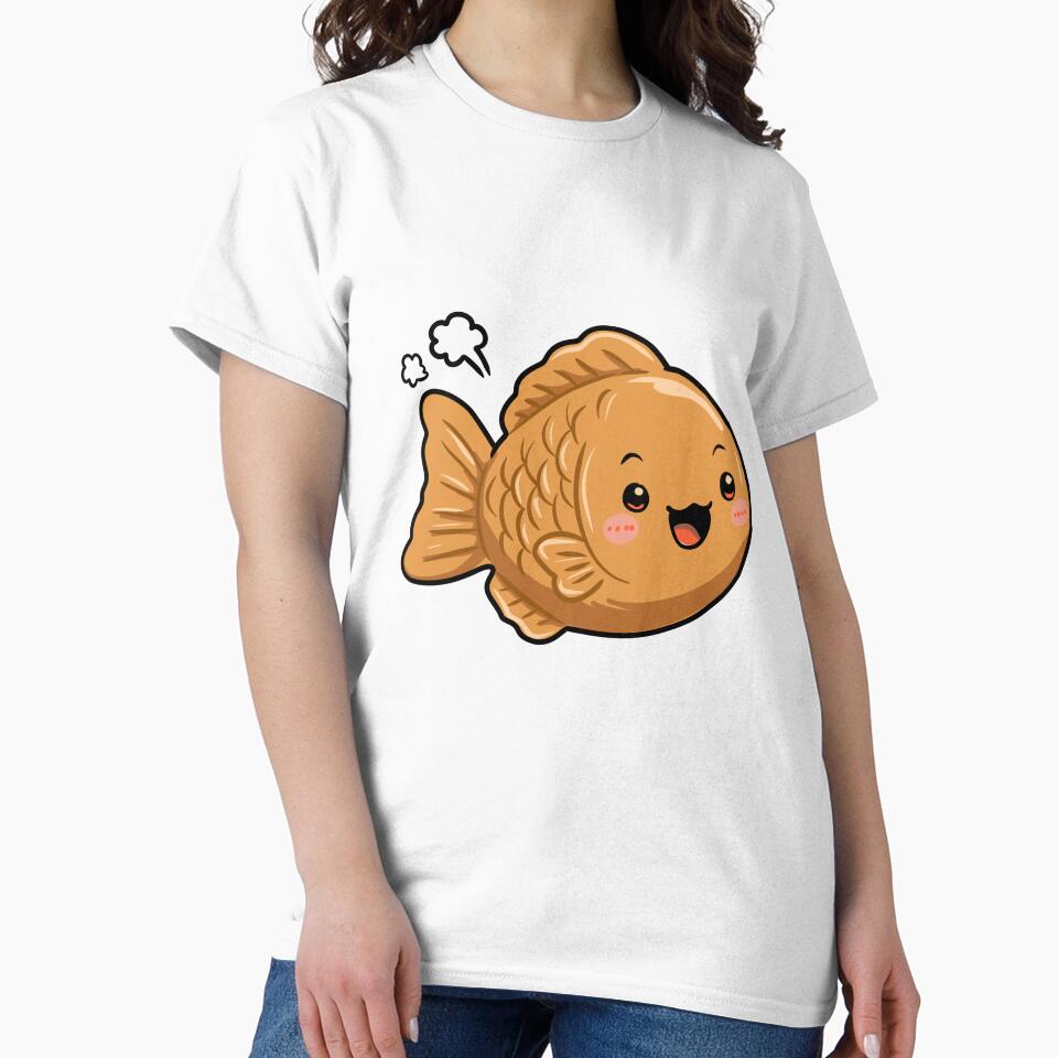 Cute Taiyaki Fish Kawaii Japanese Dessert Cartoon by Dospart