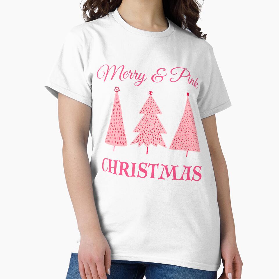 Merry & Pink Christmas Trees by soapblossom