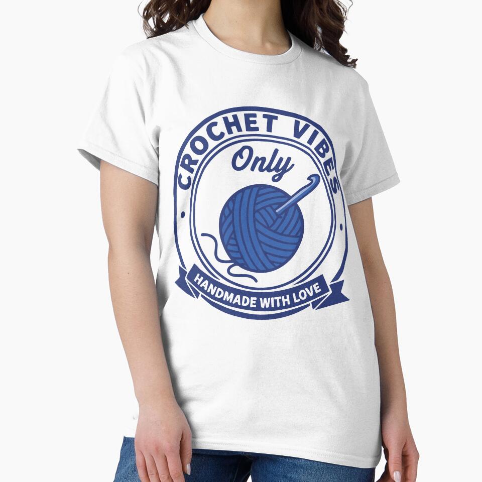 Crochet Vibes Only Handmade With Love Crochet by LuminOrb