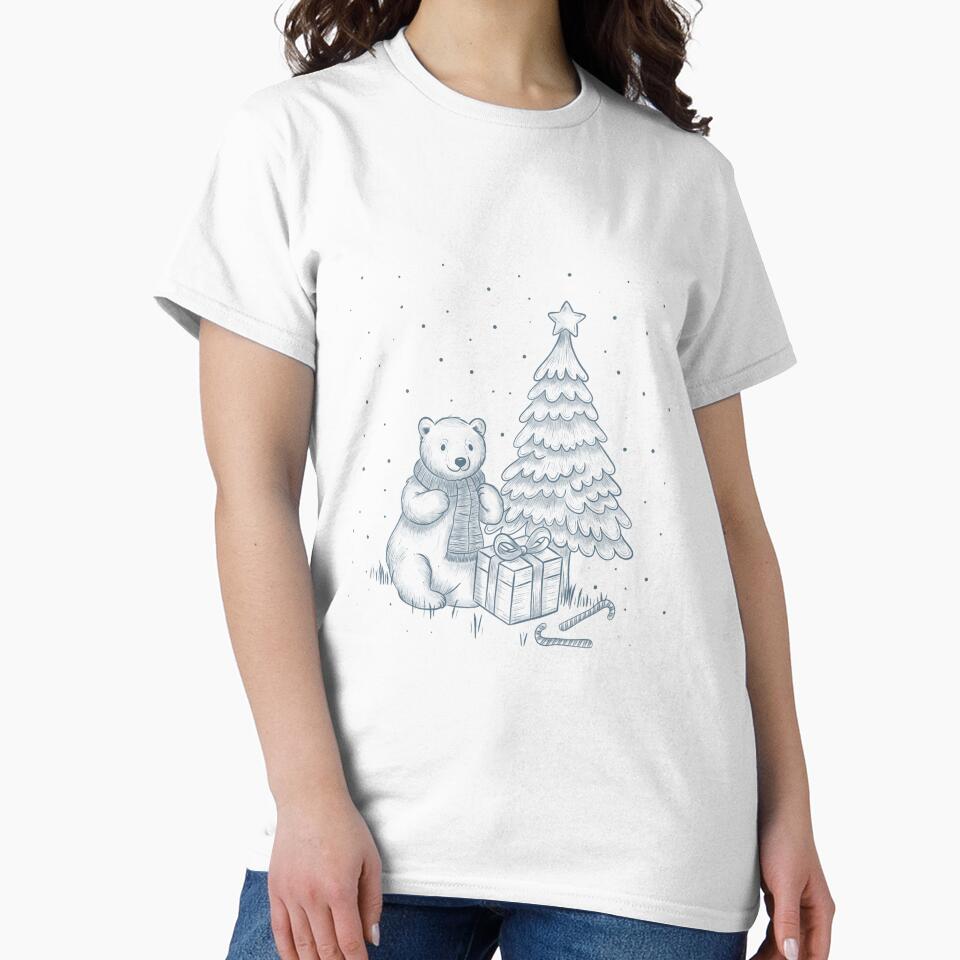 Christmas polar bears - Sketch and pattern #1 by EliSuarez