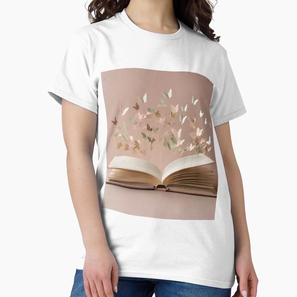 Cozy book filled with paper butterflies by Wildflowerinc