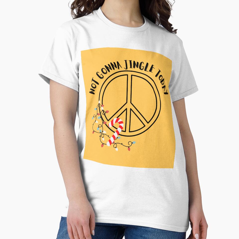Not Gonna Jingle Today - Funny Introvert Christmas Peace Gift Mustard by Extremeallie