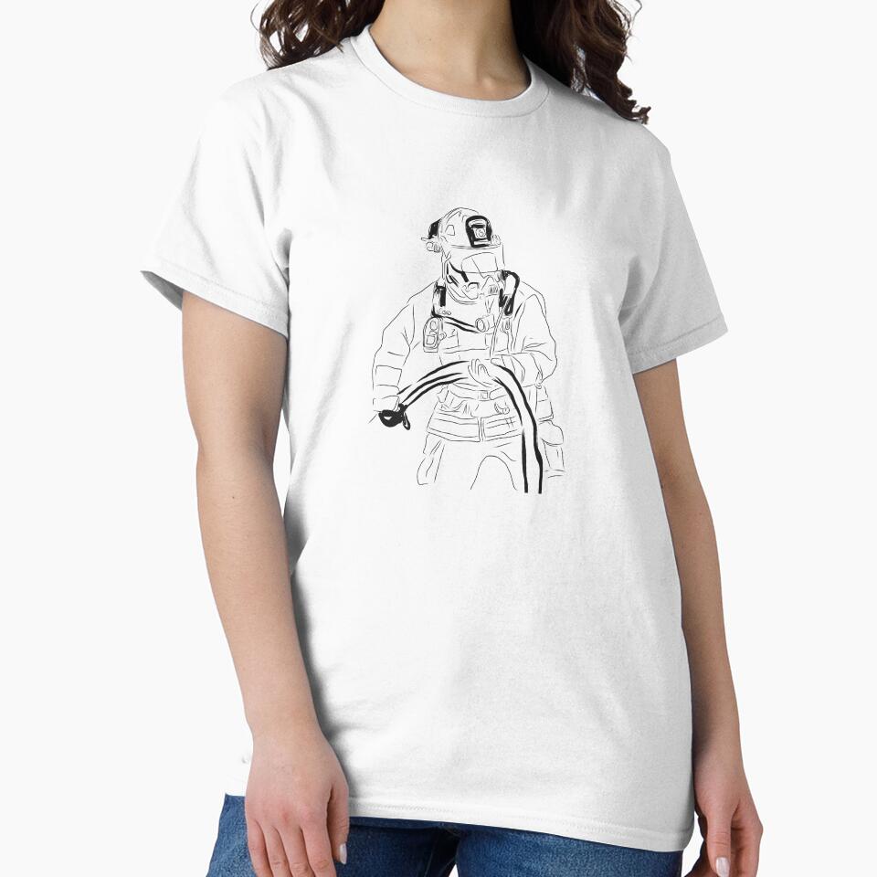 Firefighter working minimalist by Tropical Blood
